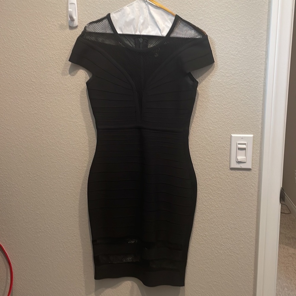 Body con black dress